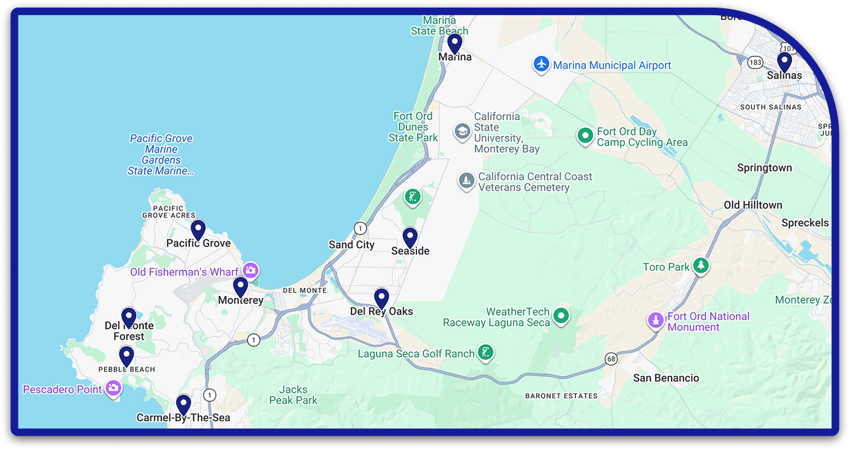 Service area map